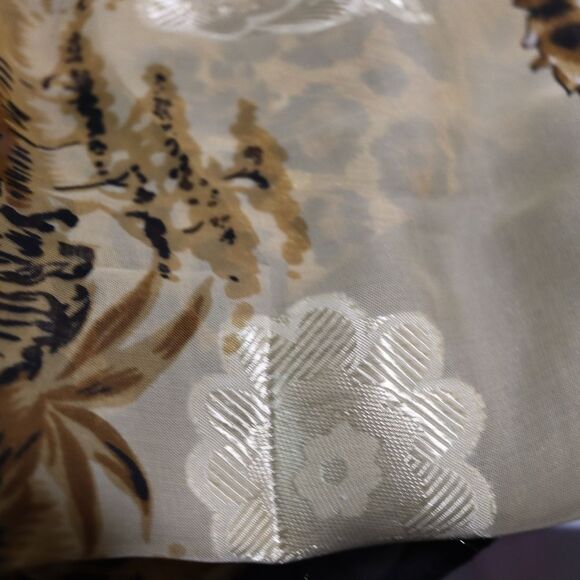 Boch Morac Tiger Sheer Animal Print Carol Baskin Tiger King Old Money Scarf - Picture 3 of 12